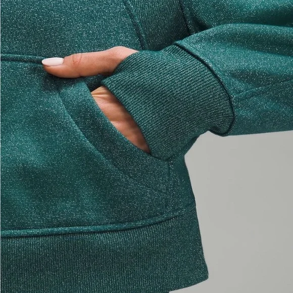 NWT Lululemon Sparkly Green Half-Zip Scuba Hoodie in Spark Special Edition XS/S - Picture 4 of 8